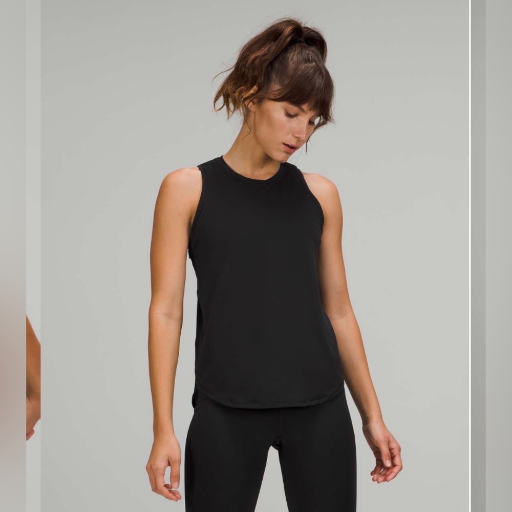 ✨NWT✨ Lululemon Athletica High Neck Run and Train Tank Top BLK Sz 8